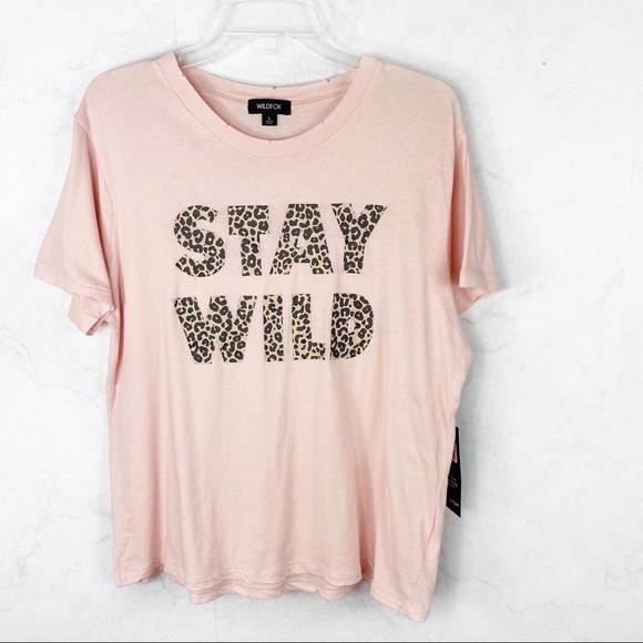 [Wildfox] Stay Wild Keke Comfy Tee - Picture 1 of 3